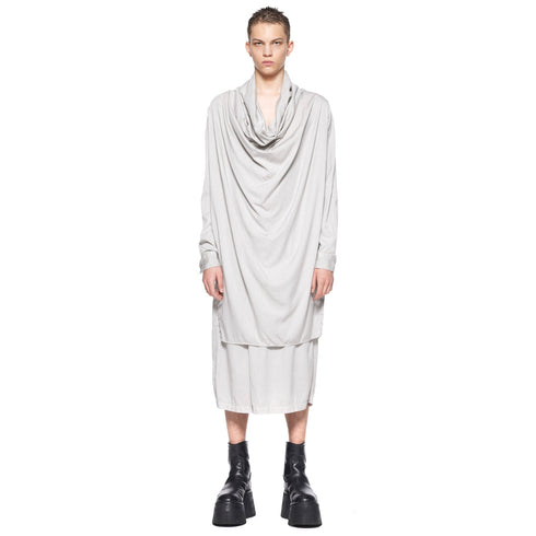 JULIUS 917SHM2 Plaster / Cowl Neck Shirt